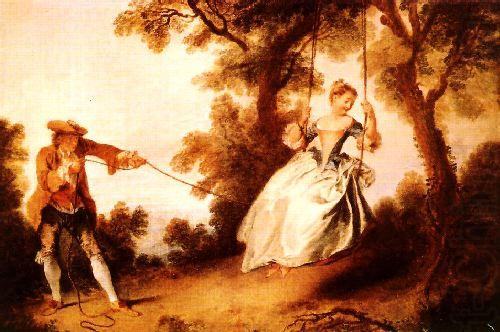 Woman on a Swing, Nicolas Lancret